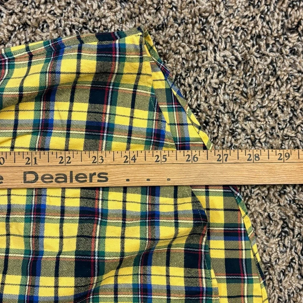 Polo Ralph Lauren Plaid Button Down Shirt Yellow XL